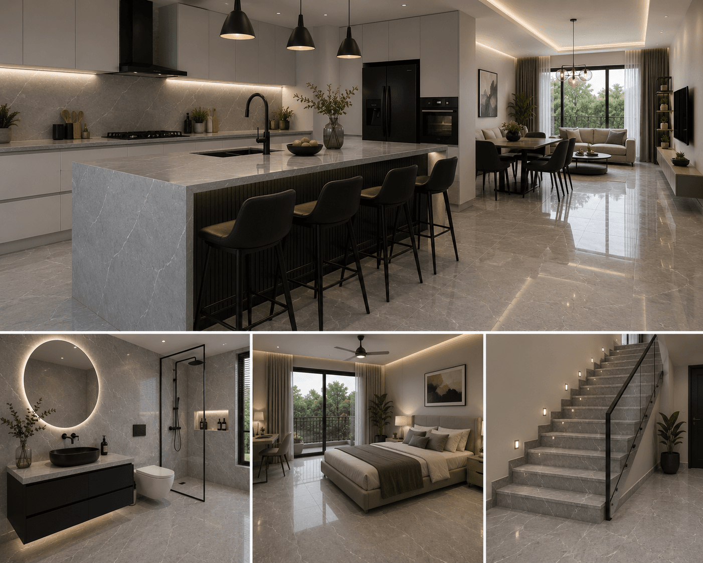 Absolute Black Granite installed in a home