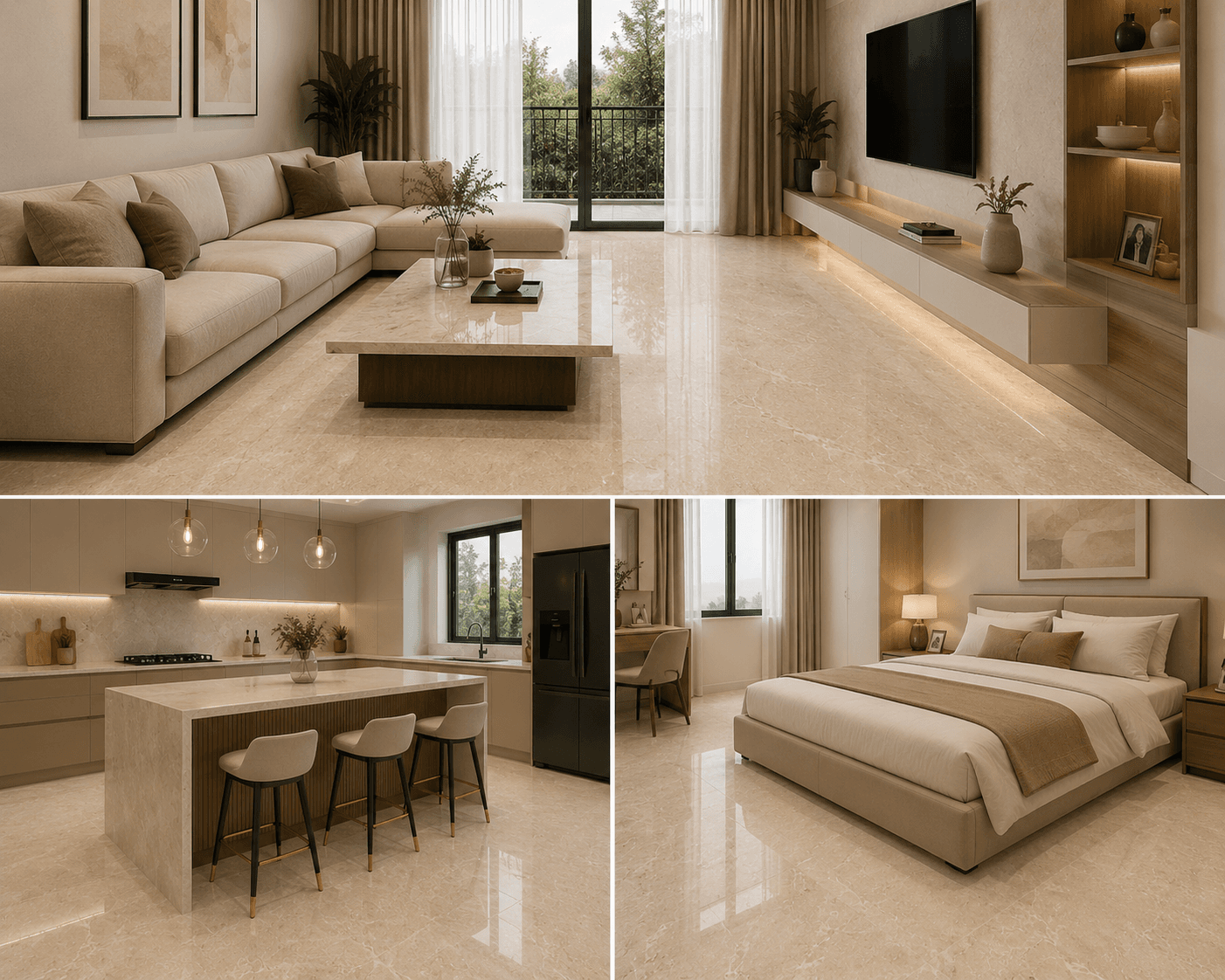 Outdoor Porcelain Tiles installed in a home